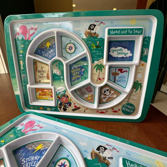 Fred's Dinner Winner Kids Meal Food Trays Pirate - Picture 4 of 13